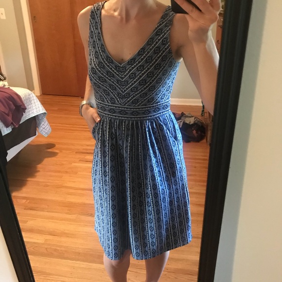 Blue sundress Maeve Anthropologie size 2 - Picture 4 of 8